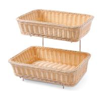 Corbeilles à pain à étages en polyrotin avec cadre - Hendi 561201