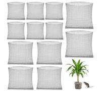 Corbeilles à Protection des Racines pour Plantes, Lot de 12 Panier Anti Campagnol en Acier Inoxydable, Paniers de Plantation Anti-Campagnol, Paniers Anti-Racines en Acier Inoxydable, pour Fleurs