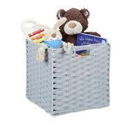 Corbeilles de rangement plastique tressé panier multifonctionnel 25 L léger