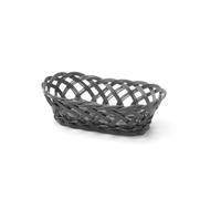 Corbeilles tressées ovale Noir 225x130x(H)55 mm