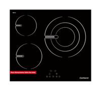 Corberó CCVG3BL574 Plaque vitrocéramique 60 cm 5700 W 3 zones Contrôle tactile Arrêt automatique Verrouillage enfant Noir