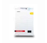 Corberó Congélateur coffre 98 l | Contrôle électronique avec écran | lumières LED | 1 panier intérieur | 2 roues, 2 pieds réglables | 40 dB, efficacité énergétique E, blanc