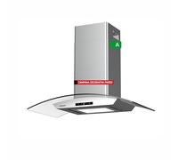 Corbero - Hotte aspirante horizontale 90 cm | FUJI975XGLASS | 720,2 m3/h | 67 dB | 235 W | 4 vitesses | contrôle tactile | panneau LED | filtre aluminium + filtre charbon | acier inoxydable-verre