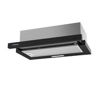 Corberó - Hotte aspirante télescopique 60 cm | VINSON636B | 387,6 m3/h | 58 dB | 36,5 W | Éclairage LED | Filtres en aluminium et charbon | Noir