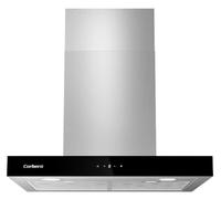 Corberó - Hotte décorative horizontale | NANGA675XB | Noir | 60 cm | Débit 750 m3/h | 230 W, 3 vitesses, filtre aluminium 3 couches, filtre charbon, efficacité énergétique A