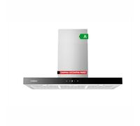 Corberó - Hotte décorative horizontale | NANGA975XB | 90 cm | Débit 750 m3/h, 230 W, 3 vitesses, filtre aluminium 3 couches, filtre charbon | Efficacité énergétique A | Noir