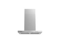 Corberó - Hotte décorative horizontale | ONTARIO635X | Inox, 60 cm, bouton-poussoir, débit 332,3 m3/h, 70 W, 3 vitesses, 2 filtres en aluminium, efficacité énergétique A