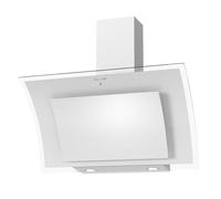 Corberó - Hotte décorative `[NYASA9000W] 90 cm | Débit 831 m3/h | 3 vitesses | Contrôle tactile | Filtre aluminium 3 couches + filtre charbon | E. Énergie Verre blanc