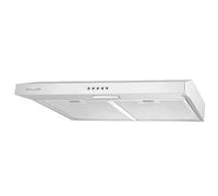 Corberó IVORI622W Hotte aspirante conventionnelle 60 cm Débit 192,7 m³/h Blanc 60 W 3 vitesses 2 x filtre en aluminium Efficacité énergétique C