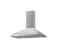 Corberó KURAMATHI960X Hotte décorative Pyramide Acier Inoxydable 90 cm Débit 621,71 m³/h 165W 3 Vitesses 2x Filtre Aluminium Filtre Charbon Efficacité Énergie A