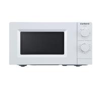 Corberó - Micro-ondes White Serie | CMICM250W | 19,5 l | 700 W | 5 niveaux de puissance | Fonction décongélation | Bouton poussoir | Minuteur 35 min | Plateau rotatif 24,5 cm | Blanc