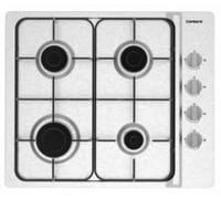 Corberó - Plaque de gaz 7,5 KwCPGS423X | 4 feux | gaz butane | Couleur inoxydable | Grille émaillée noire | Valve de sécurité coupure de gaz | Arrêt automatique de sécurité, inox, acier inoxydable