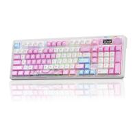 CORBOBO LINGBAO K98 Clavier mécanique sans fil, avec écran et bouton, clavier de jeu RVB, trimode BT5.0/2,4 GHz/USB-C, montage par joint d'étanchéité, commutateurs linéaires remplaçables à chaud