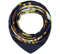 corciova Foulard pour femme, 111 Magic Mint and Navy Chain, L