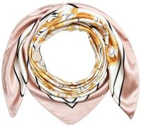 corciova Grand foulard carré pour femme - 89,9 x 89,9 cm - En soie - Cheveux bouclés - Pour dormir la nuit, 587 Rose pâle Jaune Orane Tournesol Vintage, 1 pièce