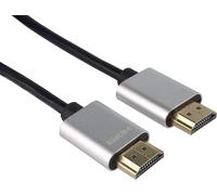 Cord 4K Câble HDMI Haute Vitesse M/M 10.2Gbps avec Ethernet, Compatible avec Vidéo 4K@30Hz 2160p, Full HD 1080p, 3X Blindé, Deep Color, 3D, Arc, HDR, Connecteurs plaqués Or, Mince, 1,5 m