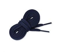 CORD ON - Lacets casual plats standard en polyester pour chaussures, bottes et sneakers. Pratiques et confortables - 1 paire (bleu marine, 90)