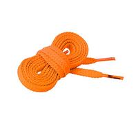 CORD ON - Lacets casual plats standard en polyester pour chaussures, bottes et sneakers. Pratiques et confortables - 1 paire (Orange fluo, 125 cm)