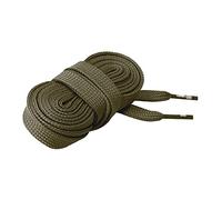 CORD ON - Lacets casual plats super larges en polyester pour chaussures et sneakers. Confortables et pratiques. 15 mm de large - 1 paire (Kaki, 150 cm)