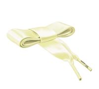CORD ON - Lacets en ruban de satin pour baskets modèle Espadrille. Largeur 25 mm - 1 paire (Ivoire, 90 cm)