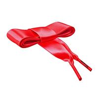 CORD ON - Lacets en ruban de satin pour baskets modèle Espadrille. Largeur 25 mm - 1 paire (Rouge, 150 cm)