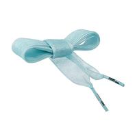 CORD ON - Lacets en rubans d’organza pour chaussures et sneakers. Largeur 15 mm - 1 paire (Bleu ciel, 90 cm)