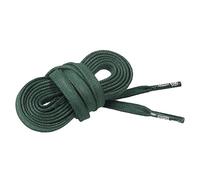 CORD ON - Lacets plats en coton ciré. Largeur 6 mm - 1 paire (Vert foncé, 125 cm)