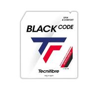 Tecnifibre Cordage de tennis BLACKCODE 1.28 – Adulte Unisexe – Noir