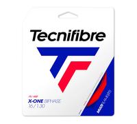 Cordage de tennis Tecnifibre X-ONE Biphase 12 m Rouge 1,24 mm