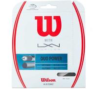 Wilson Duo Power (NXT Power + Alu Power) Cordage En Garniture 12,2m , Couleur: argent