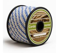 CORDAMARKET 10 mm Corde drisse, Adulte, Unisexe, Blanc, 25 m