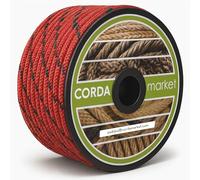 CORDAMARKET 10 mm Corde drisse, Adulte, Unisexe, Rouge, 25 m