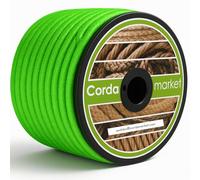Cordamarket 10mm Élastique Mixte, Vert Fluo, 25mts