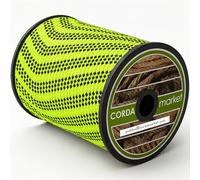 Cordamarket 8 mm Corde de drisse, unisexe, vert fluo, 50 m