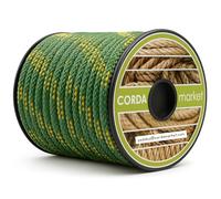 Cordamarket Corde Driza 10 mm Unisexe-Adulte, Jaune/Vert, 10mm a 15mts