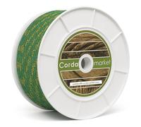 Cordamarket Drissa Corde en Polyester Haute résistance pour Camping, décoration Nautique, Adulte, Unisexe, Jaune/Vert, 10 mm × 50 m