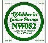 Corde 052 D'addario NW052 - guitare électrique