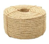 Corde 100 % en sisal 6 mm 100 m Beige (couleur naturelle du sisal) G