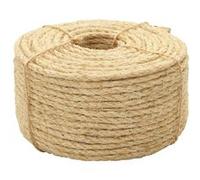 Corde 100% Sisal 6 mm 250 m Cordage Torsadée Corde de Chanvre Ficelle vidaXL