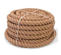 vidaXL Corde 100% Jute 30 mm 50 m Corde de Chanvre Cordon Fibre Cordage