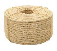Corde 100% Sisal 6 mm 250 m Cordage Torsadée Corde de Chanvre Ficelle vidaXL