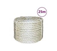 Corde 100 % sisal 8 mm 25 m, corde de sisal, ficelle de sisal, corde en sisal, corde de chanvre, corde torsadée, corde à nouer 155017