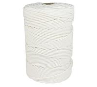 Corde 3MM * 200M, Gaine en Polyéthylène et Âme en Polyester, fabriquée en Espagne. Blanc.