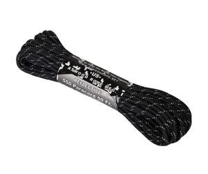 Corde 550 Paracord Reflective 15 m Atwood Rope MFG - Black