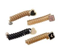 Corde à cheveux pour téléphone - Élastiques à cheveux avec motif cœur mignon, doux et confortable pour l'exercice, le fitness, le sport, un usage quotidien Fulenyi