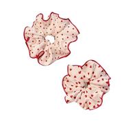 Corde à cheveux rouge Chouchou Crisene Élasticité Cordes de cheveux Gros cheveux Croustillants Bandeaux pour cheveux Accessoires féminins Folles rouges pour les filles