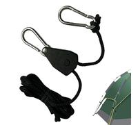 Corde à cliquet - Boucle de sangle à cliquet - Fixation réglable | Pour escalade en plein air, gréement, randonnée, aventure, voyage, clôture de jardin