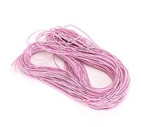 Corde à corde à perles rond élastique ROPE 1,5 mm 100 m de haute qualité Bijoux de bricolage durable et accessoires de vêtements d'artisanat rose rose profond clair (Léger)