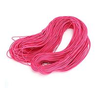 Corde à corde à perles rond élastique ROPE 1,5 mm 100 m de haute qualité Bijoux de bricolage durable et accessoires de vêtements d'artisanat rose rose profond clair (Rosâtre profond)