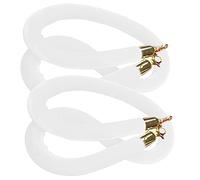 Corde à crochet en acier inoxydable de 1,2 m - Barrière de sécurité de contrôle de la foule pour cinéma, grandes ouvertures, hôtels - Corde blanche pour événements et gestion des files d'attente
